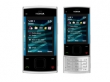 Nokia X3 ez�st-k�k mobiltelefon