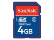 Sandisk SDHC 4GB mem�riak�rtya