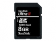 Sandisk SDHC Ultra II 8GB  mem�riak�rtya