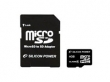 Silicon Power MicroSDHC 4GB CL4 + SD adapter