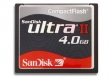 Sandisk Compact Flash Ultra II 4GB mem�riak�rtya
