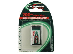 Ansmann 200 mAh 9V akkumul&aacute;tor