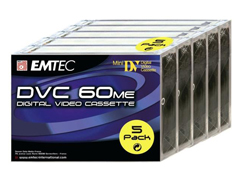 Emtec DVC-60*5db miniDV kazetta