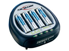 Ansmann Energy 4 + 4db 2700 mAh akkumul&aacute;tor t&ouml;lt&otilde;