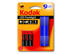 Kodak 9 LED-es kék elemlámpa