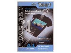 Pixeljet A4/5 Art Tshirt fekete pólóra vasalható fólia