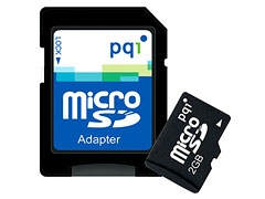 PQI microSD 2GB mem&oacute;riak&aacute;rtya