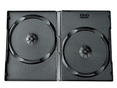 SilverLine fekete dupla DVD tok