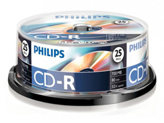 Philips CD-R * 25 CakeBox írható CD
