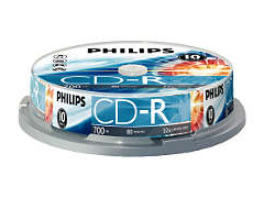 Philips CD-R * 10 CakeBox írható CD