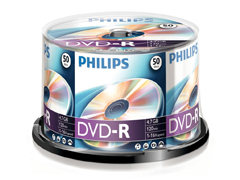 Philips DVD-R * 50 Cake Box írható DVD