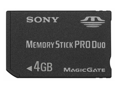 Sony Memory Stick Pro Duo 4GB mem&oacute;riak&aacute;rtya