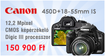 Canon EOS 450D+18-55mm IS t�k�rreflexes digit�lis f�nyk�pez�g�p
