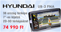 Hyundai UB-3 PNA Teljes iGO8 alap� Eur�pa t�rk�pszoftver