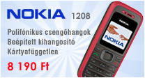 Nokia 1208 k�rtyaf�ggetlen mobiltelefon