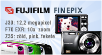 Fujifilm Finepix f�nyk�pez�g�pek