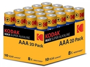 Kodak Max Super Alkaline AAA-20 micro elem