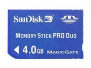 Sandisk Memory Stick Pro Duo 4GB memóriakártya Sandisk Memory Stick Pro Duo 4GB memóriakártya