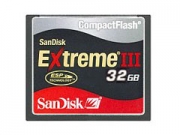 Sandisk Compact Flash Extreme III 32GB mem�riak�rtya