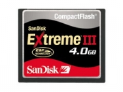 Sandisk Compact Flash Extreme III 4GB mem�riak�rtya