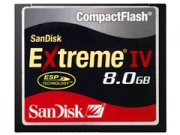 Sandisk Compact Flash Extreme IV 8GB mem�riak�rtya