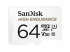 Sandisk Micro SDXC High Endurance 64GB + adapter memóriakártya